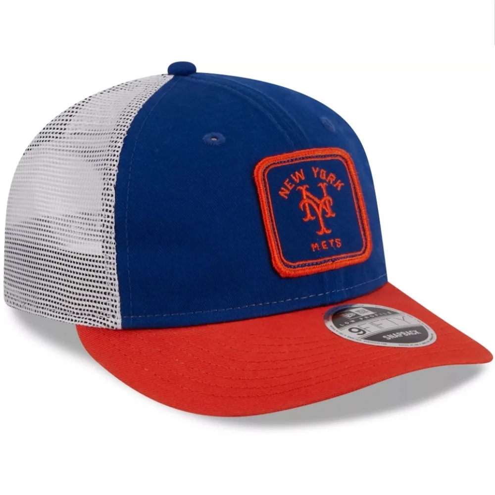 New Era New York Mets Squared  Low Profile 9FIFTY Snapback Hat Adjustable Blue - Picture 3 of 13